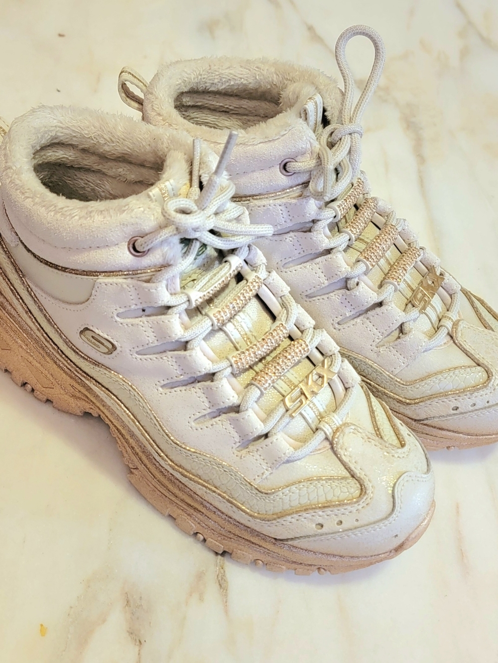 Exclusive Skechers Premium Heritage Limited Edition Leather Up Rhinestone Laces